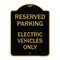 Signmission For Electrical Cars Reserved Parking Electric Vehicles Heavy-Gauge Alum, 18" x 24", BG-1824-23948 A-DES-BG-1824-23948 - alternate 1